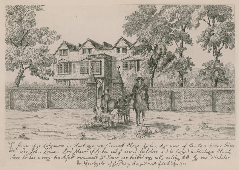 A casa do Latymere em Hackney de Wenceslaus Hollar