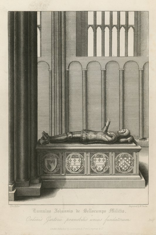 Túmulo de John Beauchamp de Wenceslaus Hollar