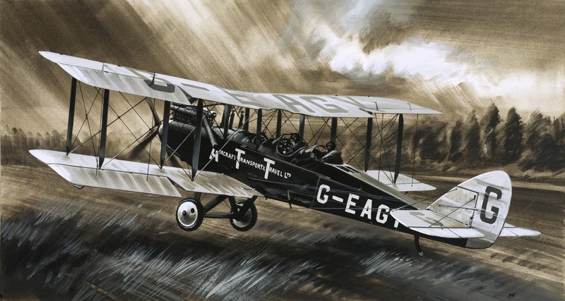Um De Havilland DH98 da Aircraft Transport  Travel Ltd. de Wilf (20th century) Hardy
