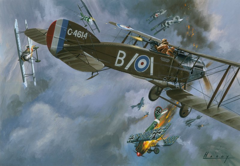 Aeronave em dogfight de Wilf (20th century) Hardy