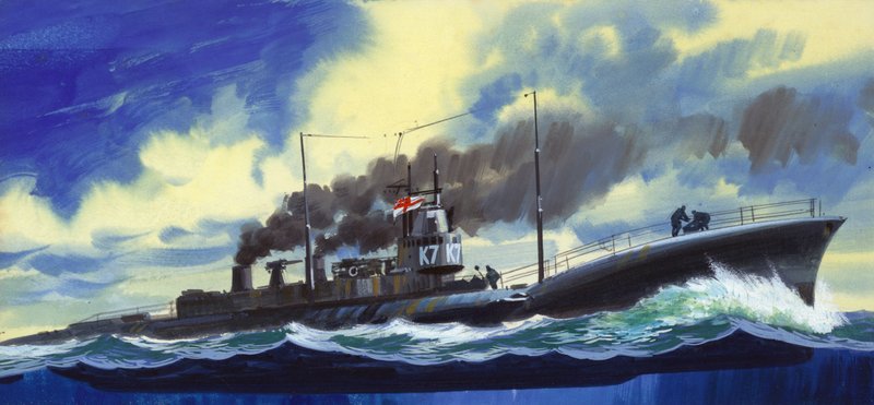 Suicide Subs (guache sobre papel) de Wilf (20th century) Hardy