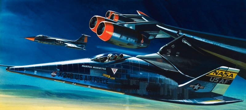 O vaivém Martin Marietta X-24B de Wilf (20th century) Hardy