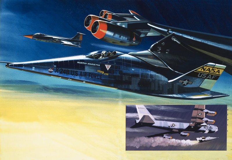 O vaivém Martin Marietta X-24B de Wilf (20th century) Hardy