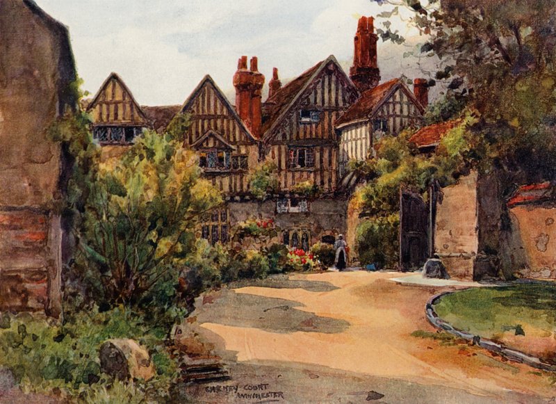 Cheney Court, Winchester (cor litho) de Wilfrid Williams Ball