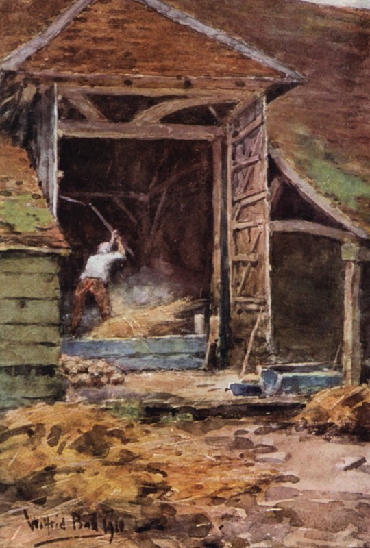 Old Abe, Flailing (litografia a cores) de Wilfrid Williams Ball