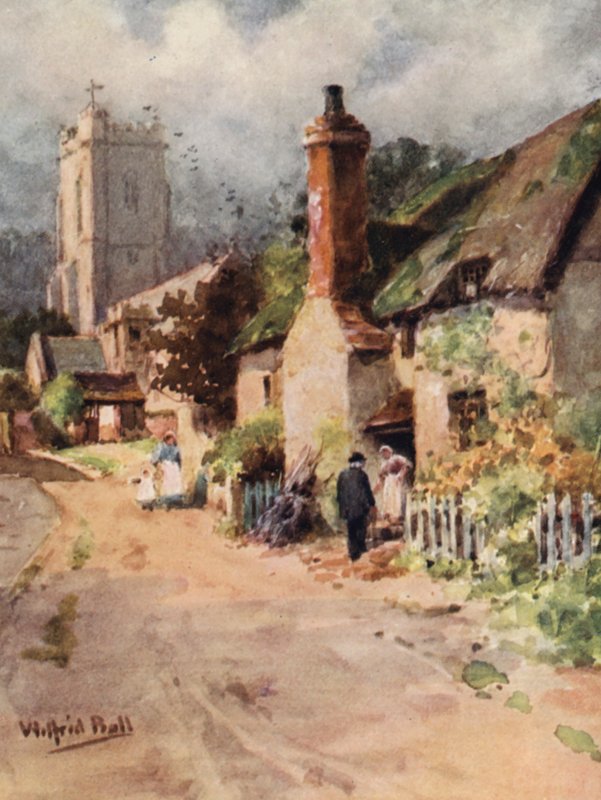Old Sexton Huckleby (litografia a cores) de Wilfrid Williams Ball