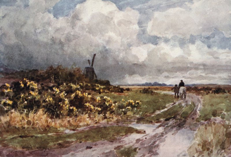 A caminho de Sutton (litografia a cores) de Wilfrid Williams Ball