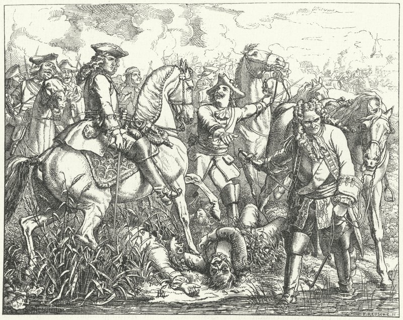 Captura do Marechal Tallard na Batalha de Blenheim, 1704 de Wilhelm Camphausen