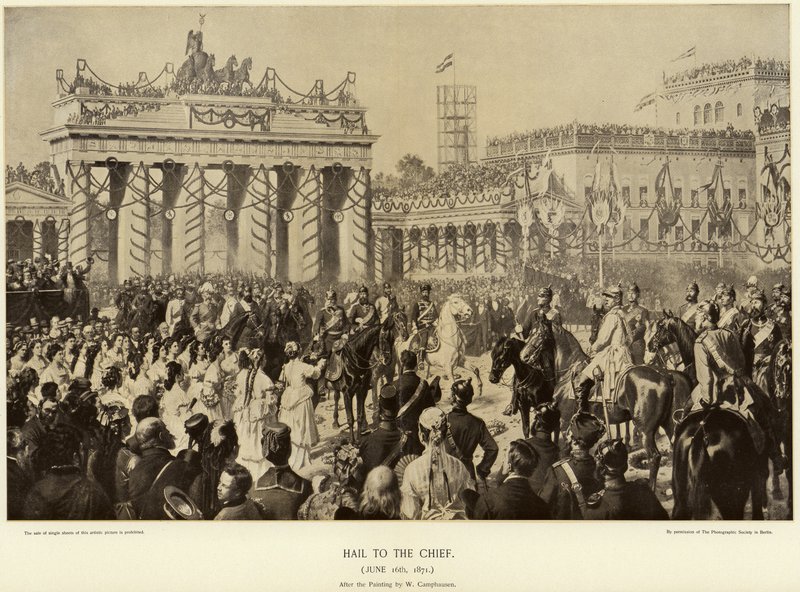 Otto von Bismarck em Berlim em 1871 de Wilhelm Camphausen