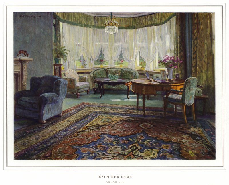 Negócio dos fabricantes de tapetes Halbmond-Teppichfabrik Von Koch Und Te Kock (cor litho) de Wilhelm Ludwig Heinrich Claudius
