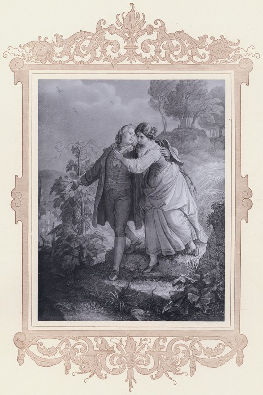 Hermann Und Dorothea (litho) de Wilhelm von (after) Kaulbach