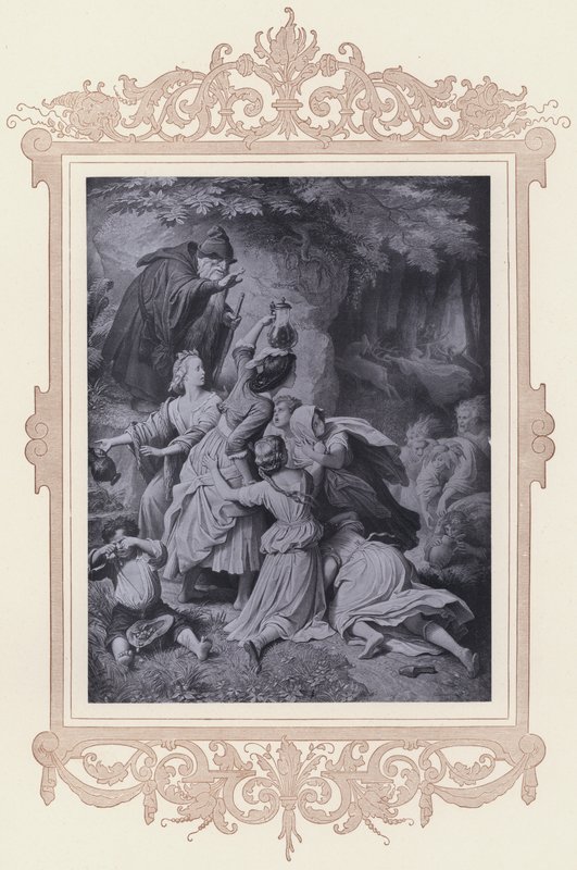 Madchen Im Walde, The Faithful Eckart (litho) de Wilhelm von (after) Kaulbach