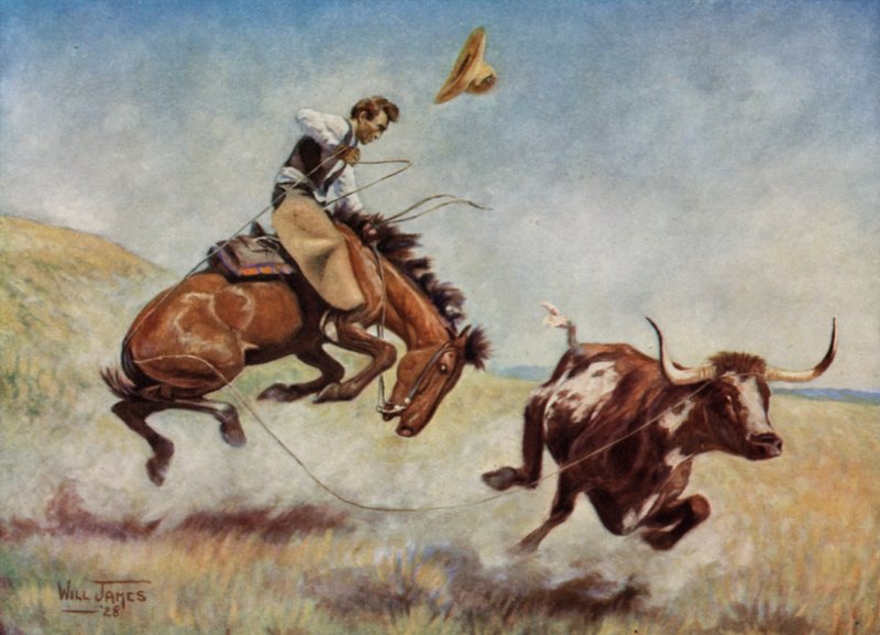 Smoky o cavalo de vaca de Will Roderick James