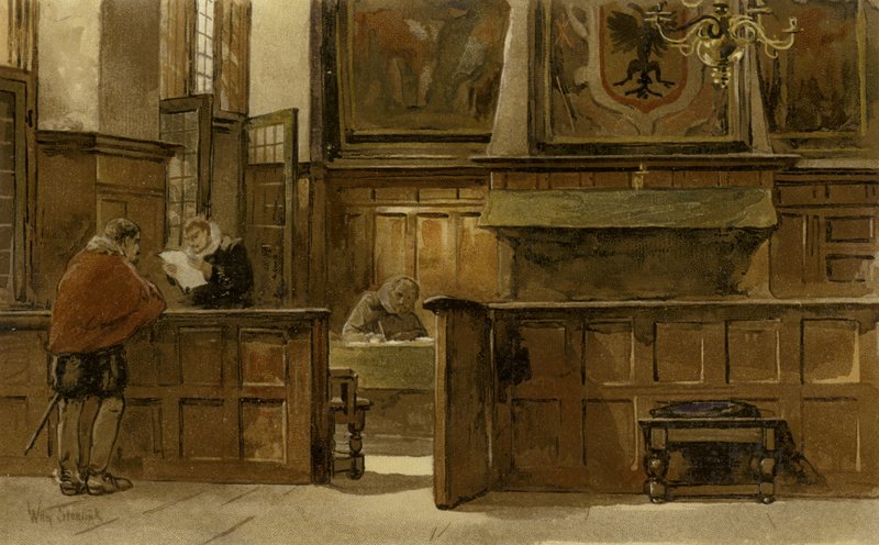 Câmara do Conselho da Câmara Municipal, Naarden, 1603 de Willem II Steelink