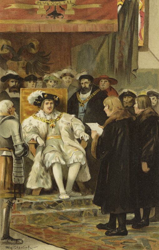 Inauguração de Charles V, Groningen, Holanda, 1523 de Willem II Steelink