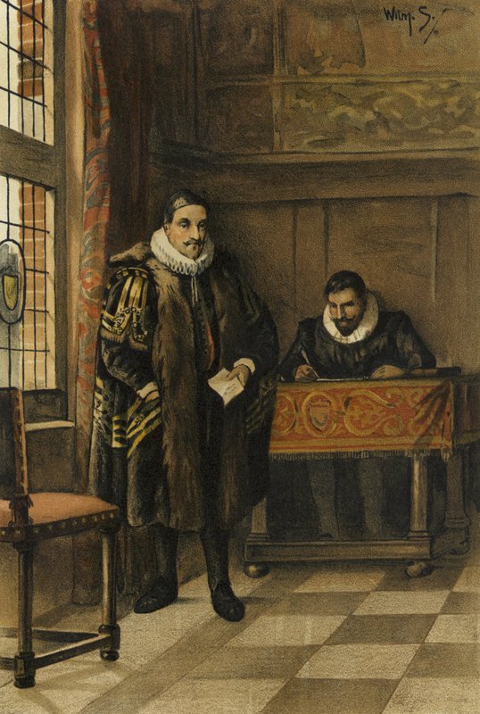 Príncipe William de Orange em seu gabinete de Willem II Steelink