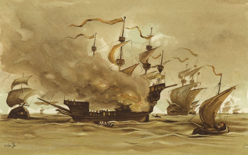 Viagem de Philip the Fair para a Espanha de Willem II Steelink