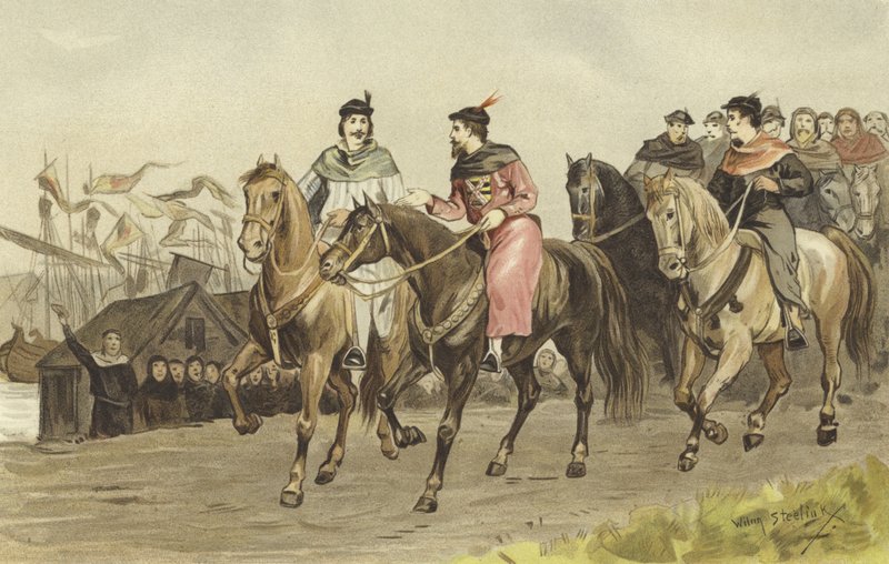 Floris V, conde da Holanda, e Gijsbrecht IV de Amstel, 26 de julho de 1274 de Willem II Steelink
