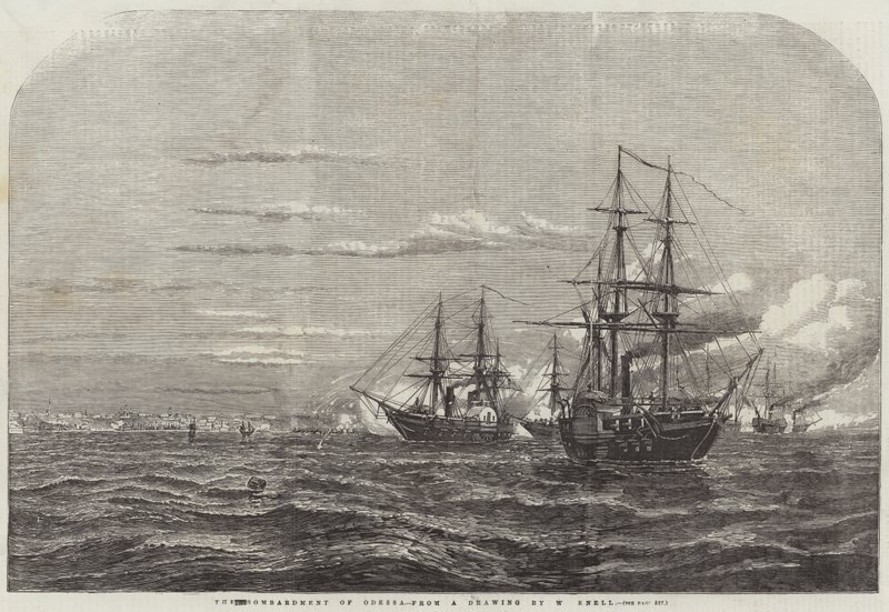 O bombardeio de Odessa de William Adolphus Knell