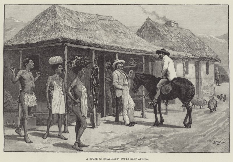 Uma Loja na Suazilândia, Sudeste da África de William Barnes Wollen
