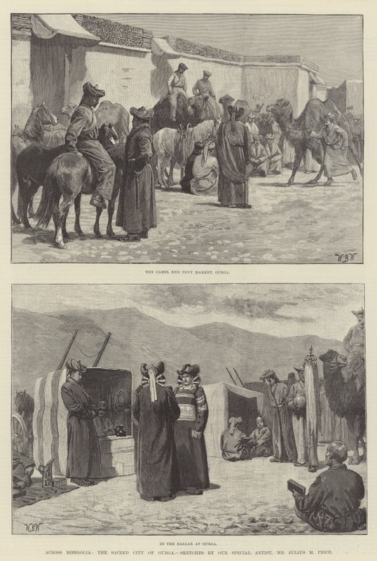 Através da Mongólia, a Cidade Sagrada de Ourga de William Barnes Wollen