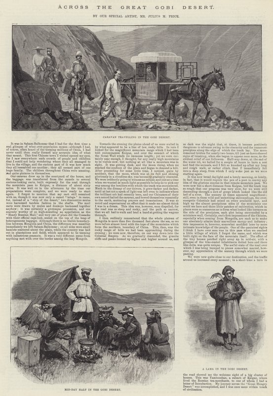 Através do Grande Deserto de Gobi de William Barnes Wollen