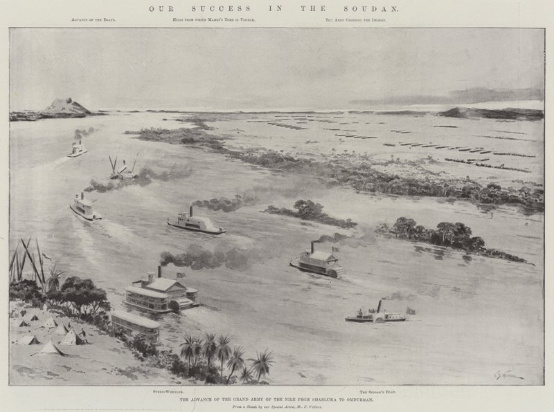 Nosso Sucesso no Sudão, o Avanço do Grande Exército do Nilo de Shabluka a Omdurman de William Barnes Wollen