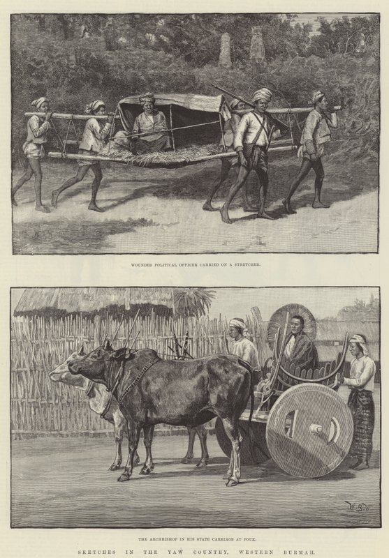 Esboços no país Yaw, Western Burmah de William Barnes Wollen