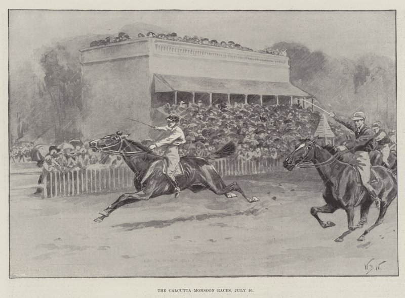 Corridas de Monção em Calcutá, 16 de julho de William Barnes Wollen