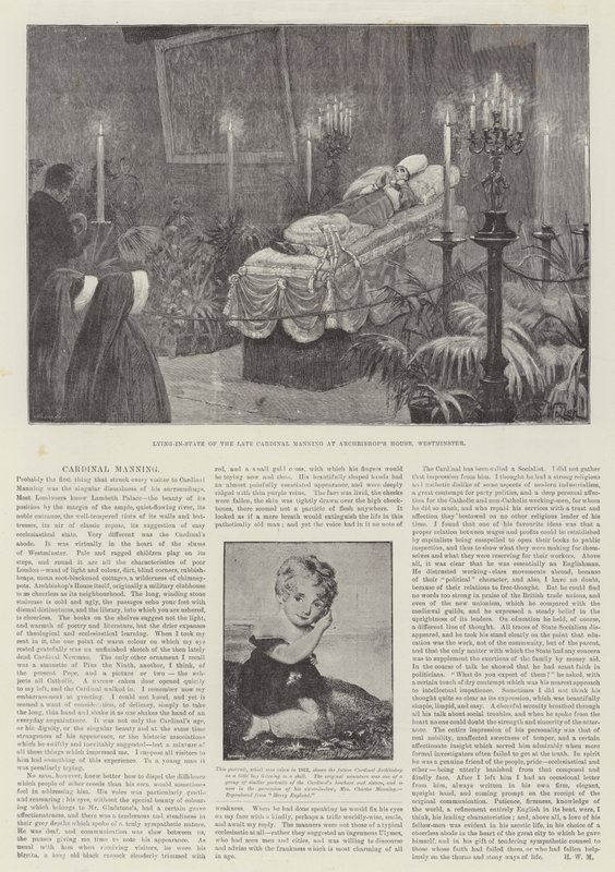 A Morte do Cardeal Manning de William Barnes Wollen