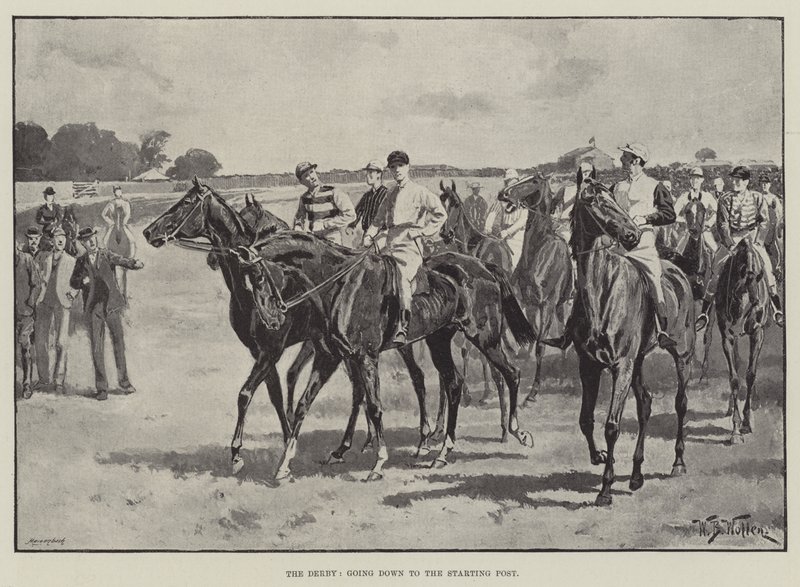 O Derby, descendo para o posto inicial de William Barnes Wollen