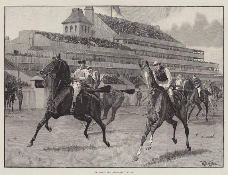 O Derby, o Canter Preliminar de William Barnes Wollen