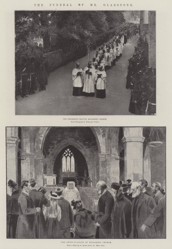 O funeral do senhor Gladstone de William Barnes Wollen