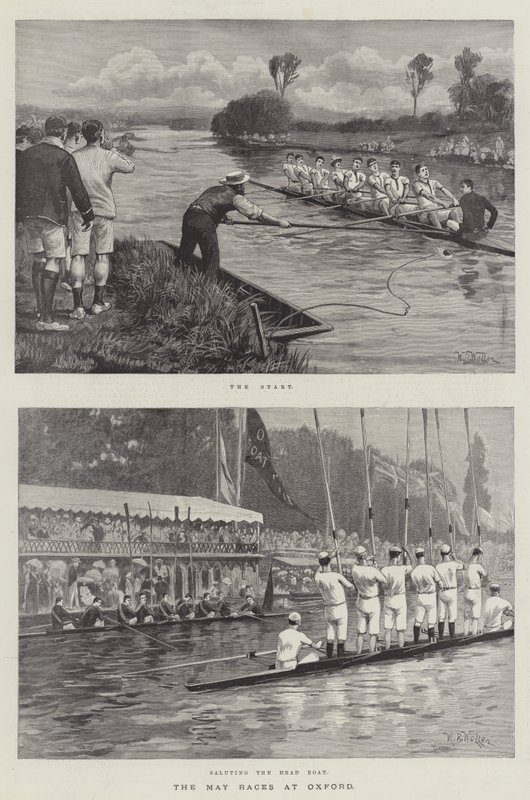 As corridas de maio em Oxford de William Barnes Wollen