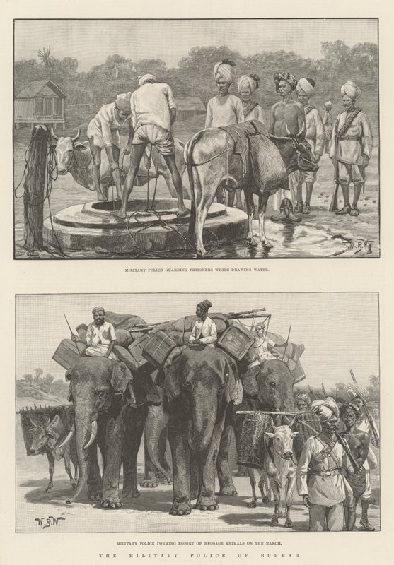 A Polícia Militar de Burmah de William Barnes Wollen