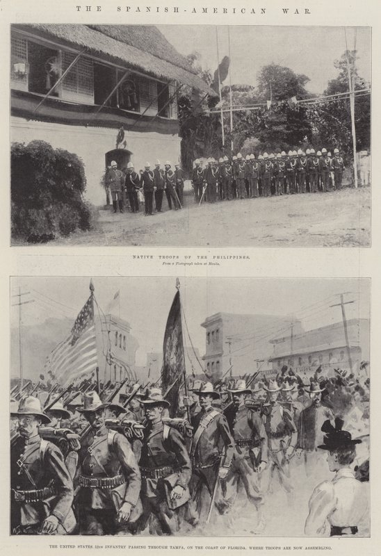 A guerra hispano-americana de William Barnes Wollen