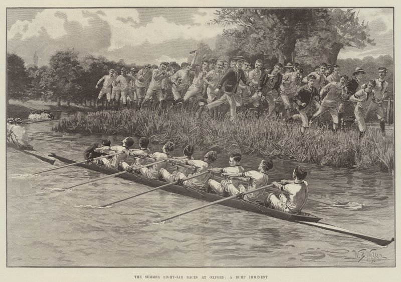 As corridas de oito corridas de verão em Oxford, uma iminente elevação de William Barnes Wollen