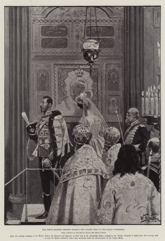 O casamento de Nicolau II, czar da Rússia de William Barnes Wollen