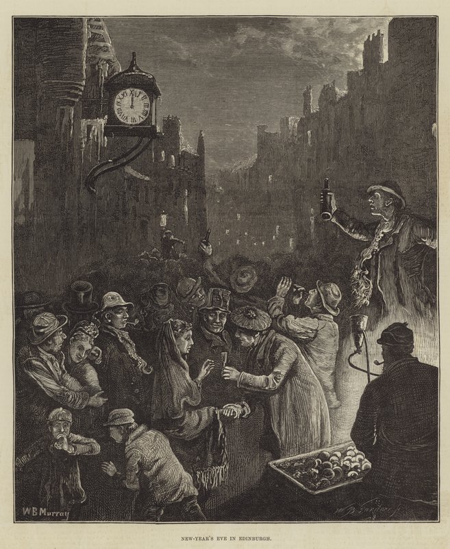 Véspera de Ano Novo em Edimburgo de William Bazett Murray