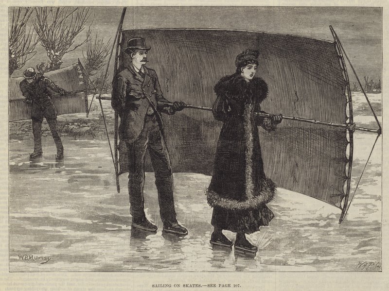 Velejando em patins de William Bazett Murray