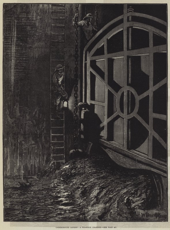 London Underground, uma Câmara Penstock de William Bazett Murray