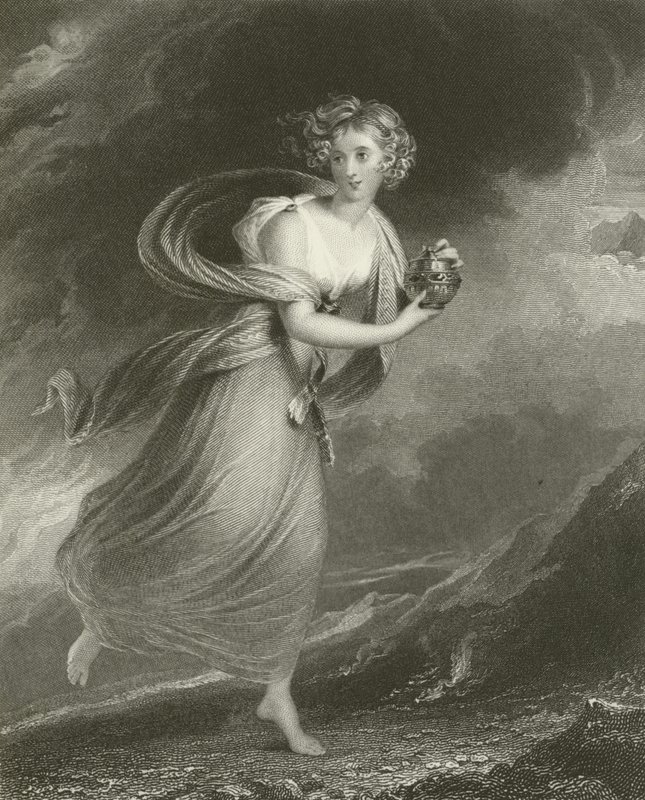 Psique, retornando dos Reinos de Plutão de William Beechey
