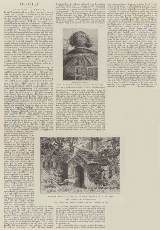 Tennyson, uma memória de William Biscombe Gardner