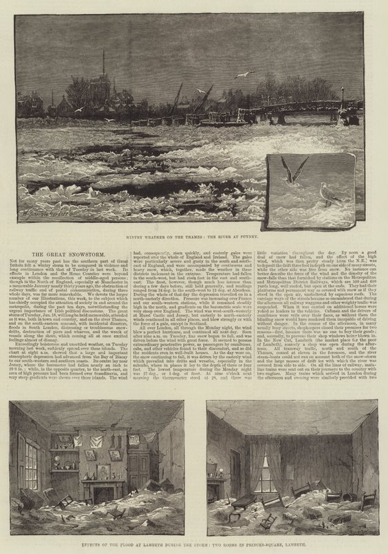 A grande tempestade de neve de William Biscombe Gardner
