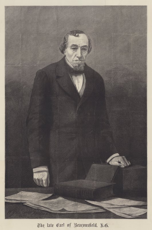 O falecido conde de Beaconsfield, KG de William Biscombe Gardner
