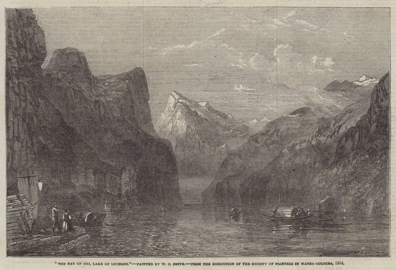 A, baía, de, uri, lago, de, lucerne de William C. Smith