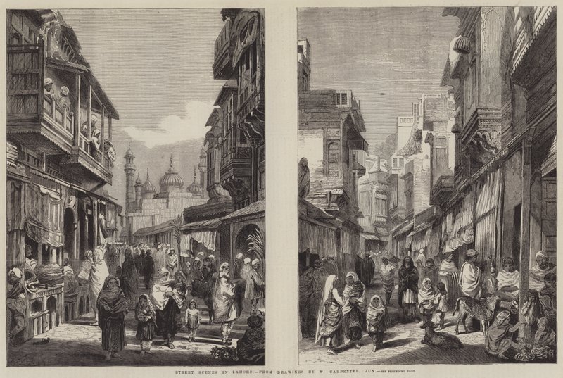 Cenas de rua em Lahore de William Carpenter