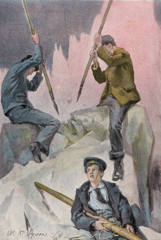 Ilustração para Peter The Whaler de William Christian Symons