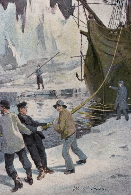Ilustração para Peter The Whaler de William Christian Symons