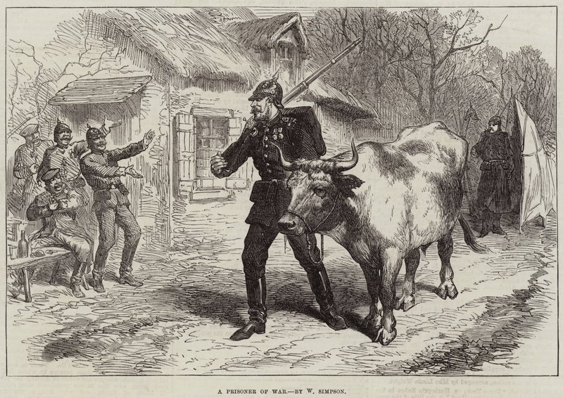 Um prisioneiro de guerra de William Crimea Simpson